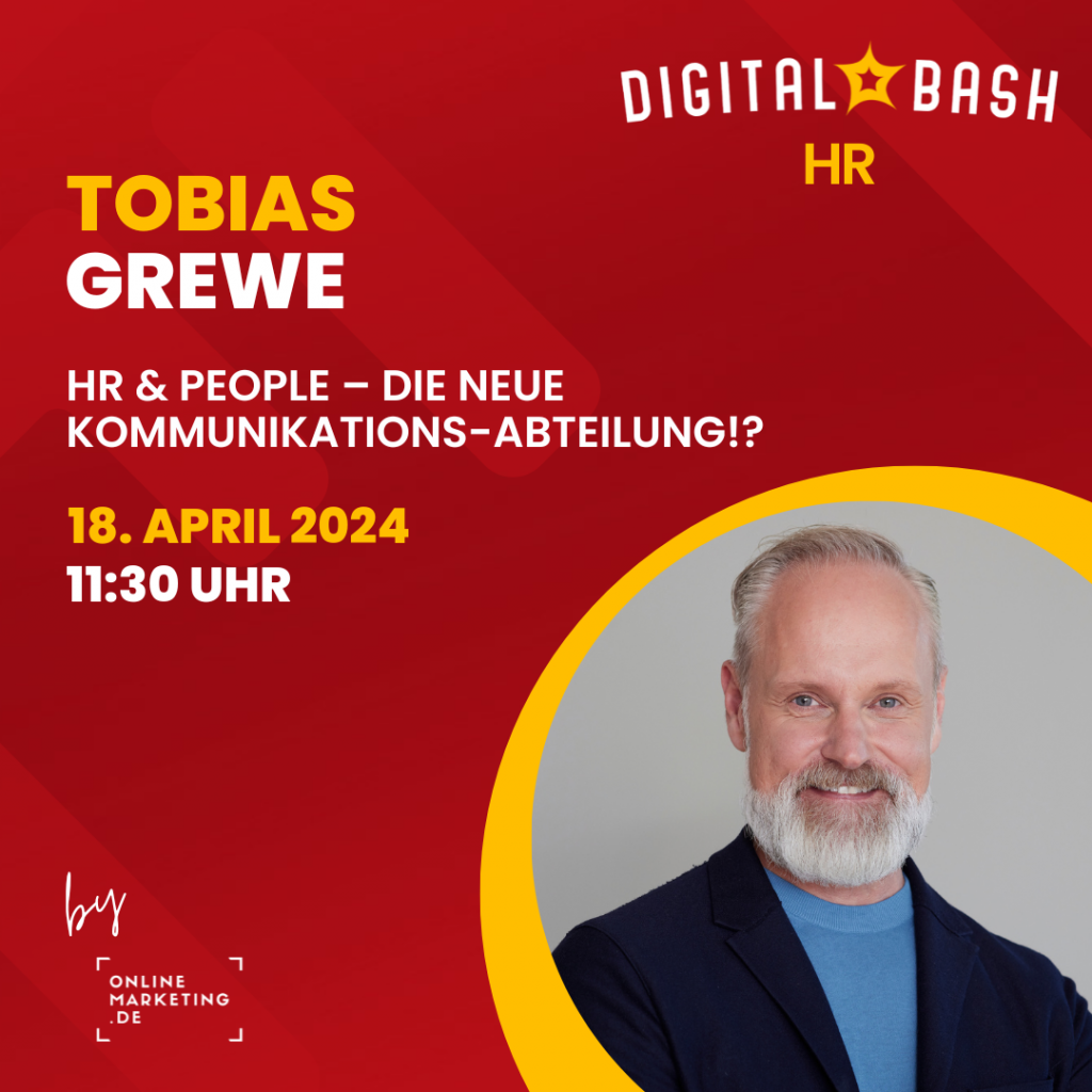 Tobias Grewe beim Digital Bash HR am 18.04.2024